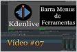 Como restaurar a barra menus de ferramentas Vídeo 07